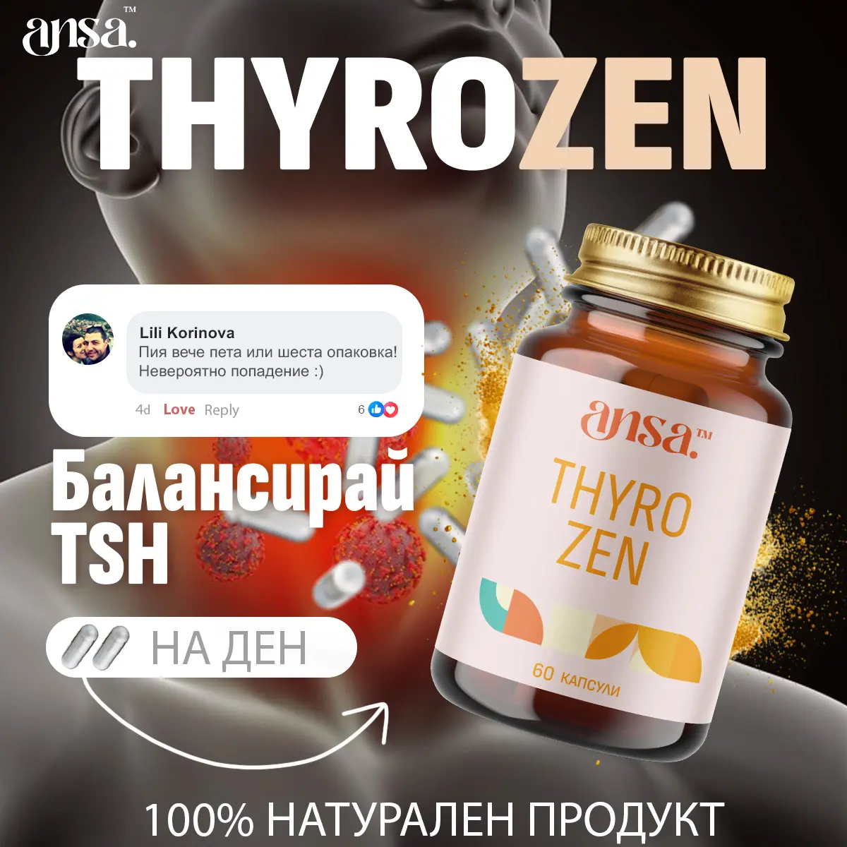 ansa™ – ThyroZen №1 Формула за TSH,T3,T4