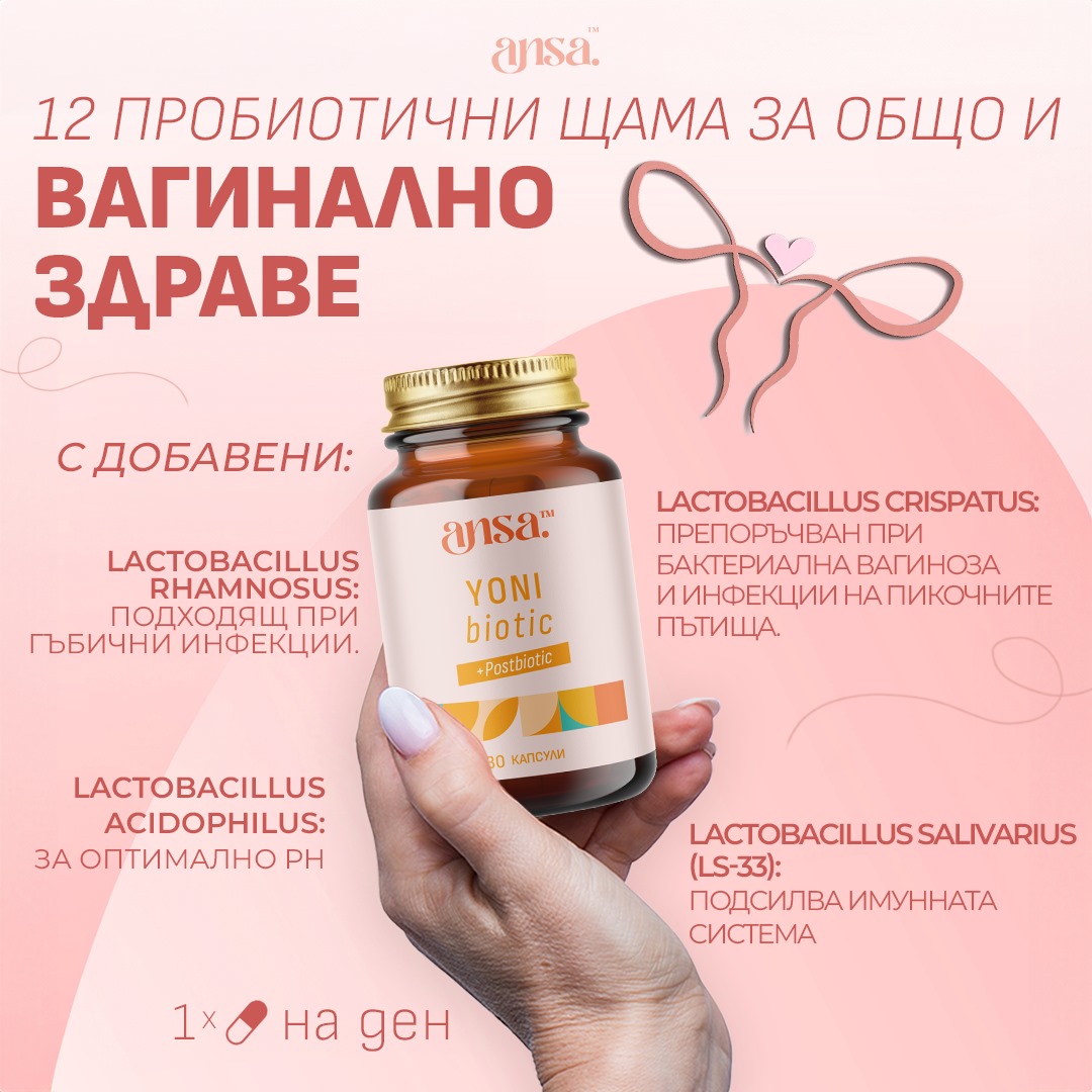 ansa™ – YoniBiotic 3в1 – 12 щама