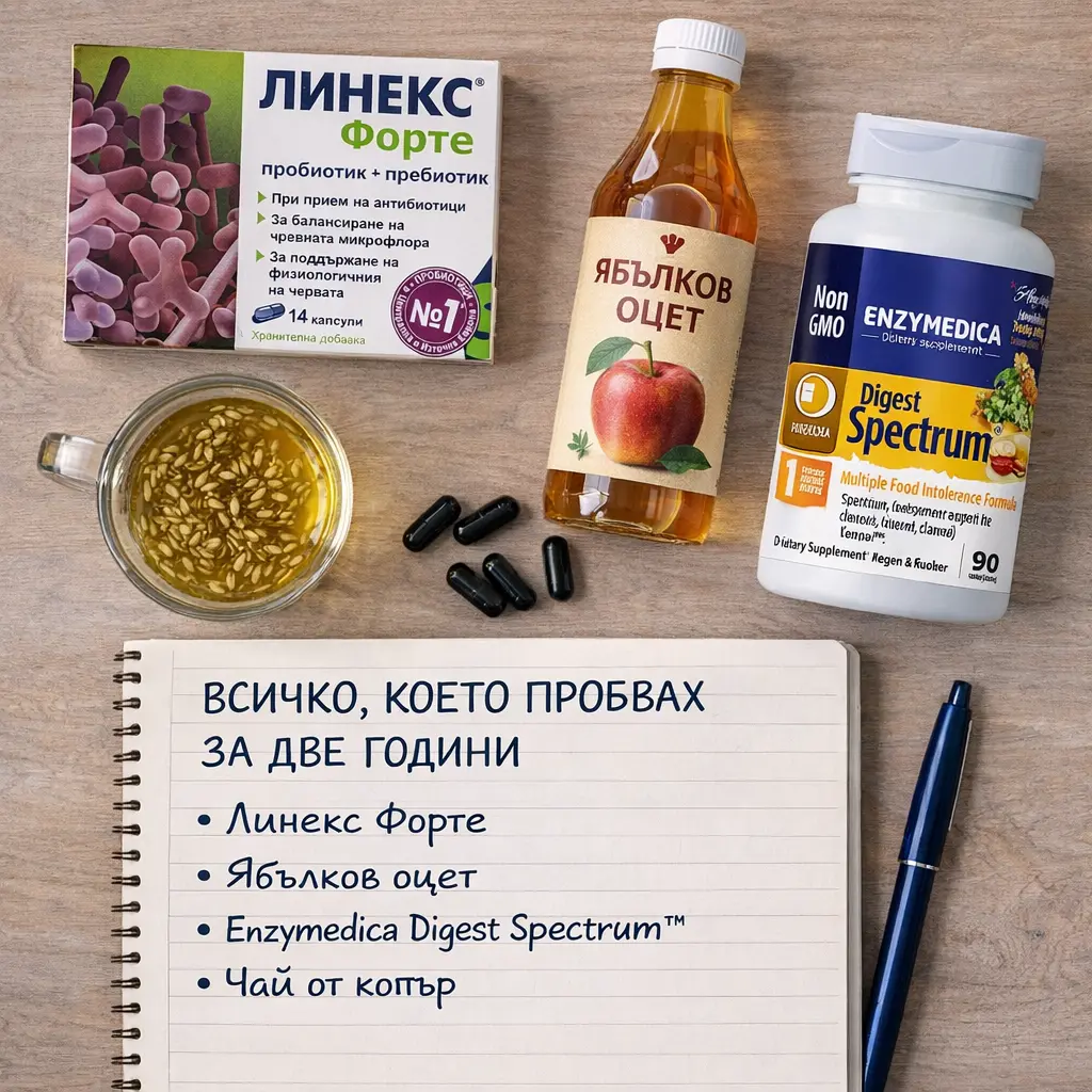 Flat lay на маса — всичко, което пробвах за две години